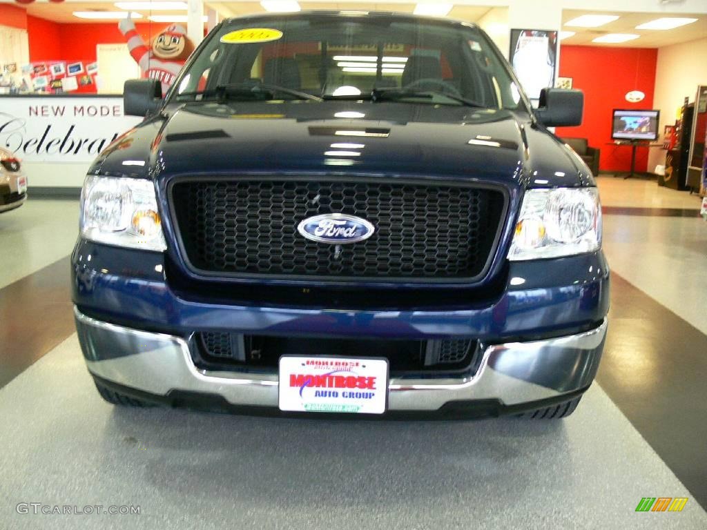 2005 F150 XLT Regular Cab - True Blue Metallic / Medium Flint Grey photo #9