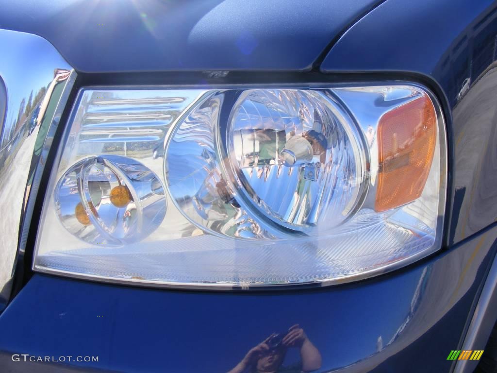 2006 F150 Lariat SuperCrew 4x4 - Medium Wedgewood Blue Metallic / Tan photo #10
