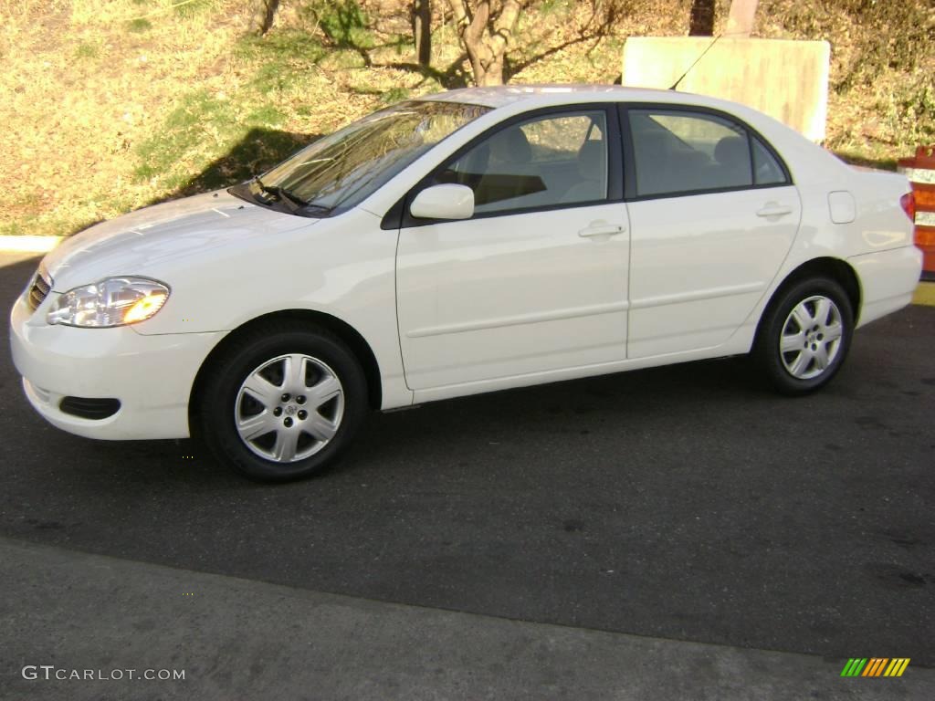 2008 Corolla LE - Super White / Beige photo #1