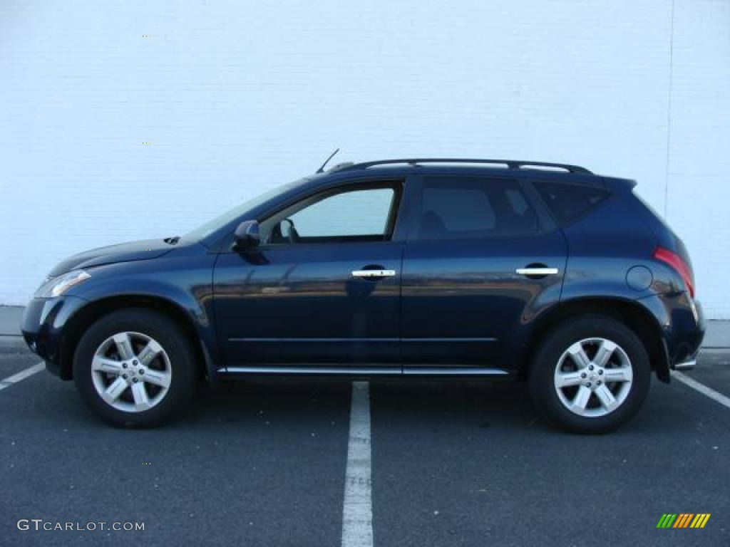 2007 Murano SL AWD - Midnight Blue Pearl / Charcoal photo #3