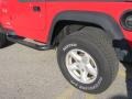 2004 Flame Red Jeep Wrangler X 4x4  photo #4