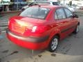 2009 Tropical Red Kia Rio LX Sedan  photo #3