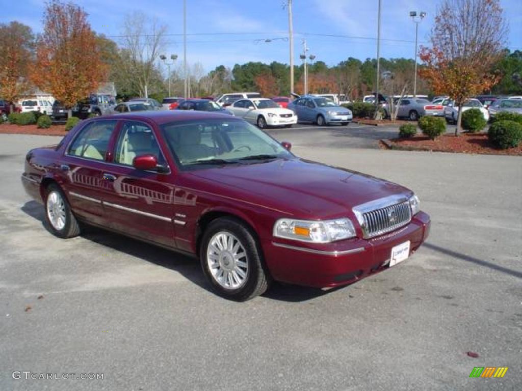 2009 Grand Marquis LS - Dark Toreador Red Metallic / Light Camel photo #3