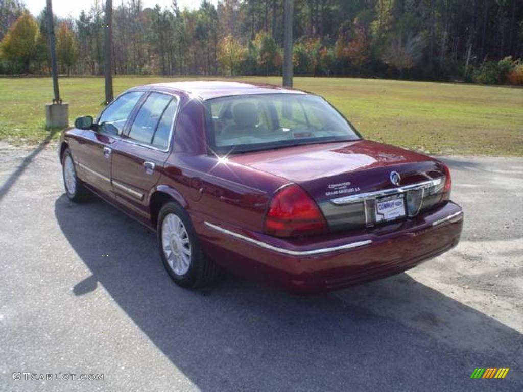 2009 Grand Marquis LS - Dark Toreador Red Metallic / Light Camel photo #7