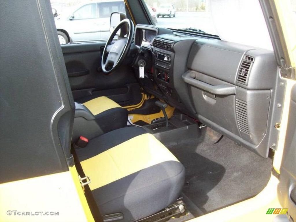 2006 Wrangler Unlimited 4x4 - Solar Yellow / Dark Slate Gray photo #5