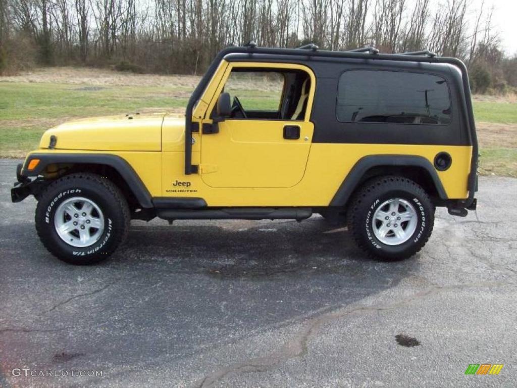 2006 Wrangler Unlimited 4x4 - Solar Yellow / Dark Slate Gray photo #12