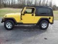 2006 Solar Yellow Jeep Wrangler Unlimited 4x4  photo #12