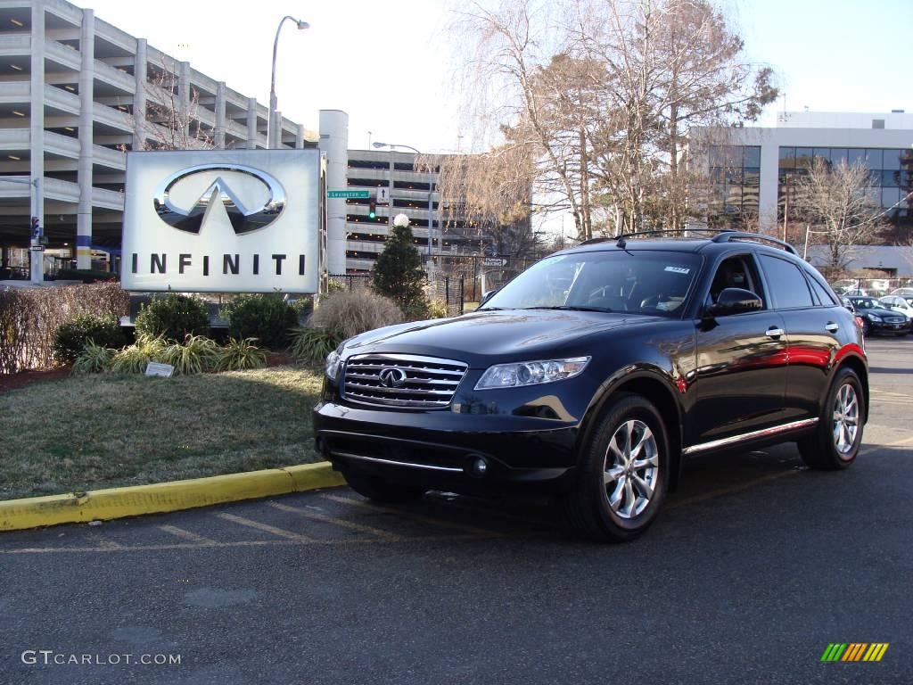 2008 FX 35 AWD - Black Obsidian / Brick photo #1