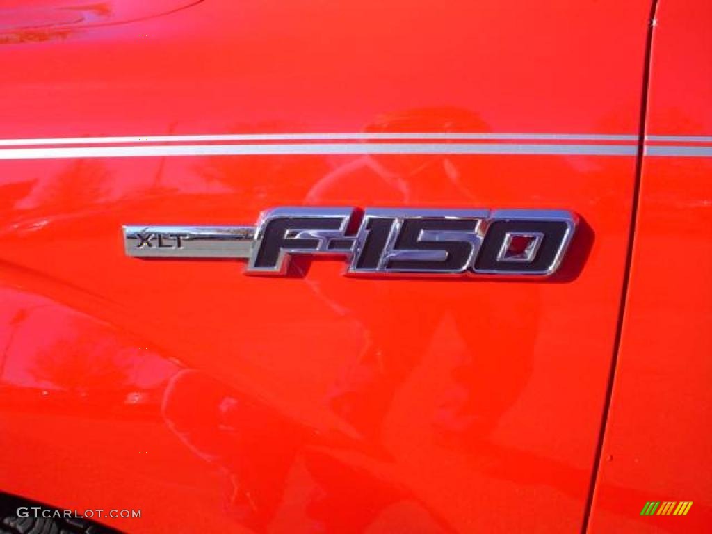 2009 F150 XLT SuperCrew 4x4 - Bright Red / Camel/Tan photo #14