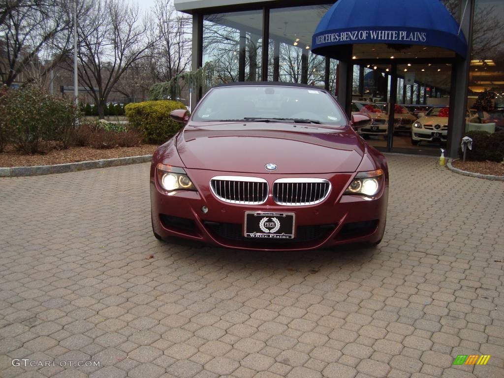 2007 BMW M6 Convertible Indianapolis Red Metallic Color / Black 2007 BMW M6 Convertible Indianapolis Red Metallic Color / Black