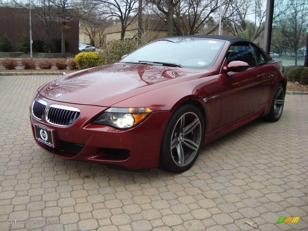2007 M6 Convertible - Indianapolis Red Metallic / Black photo #2