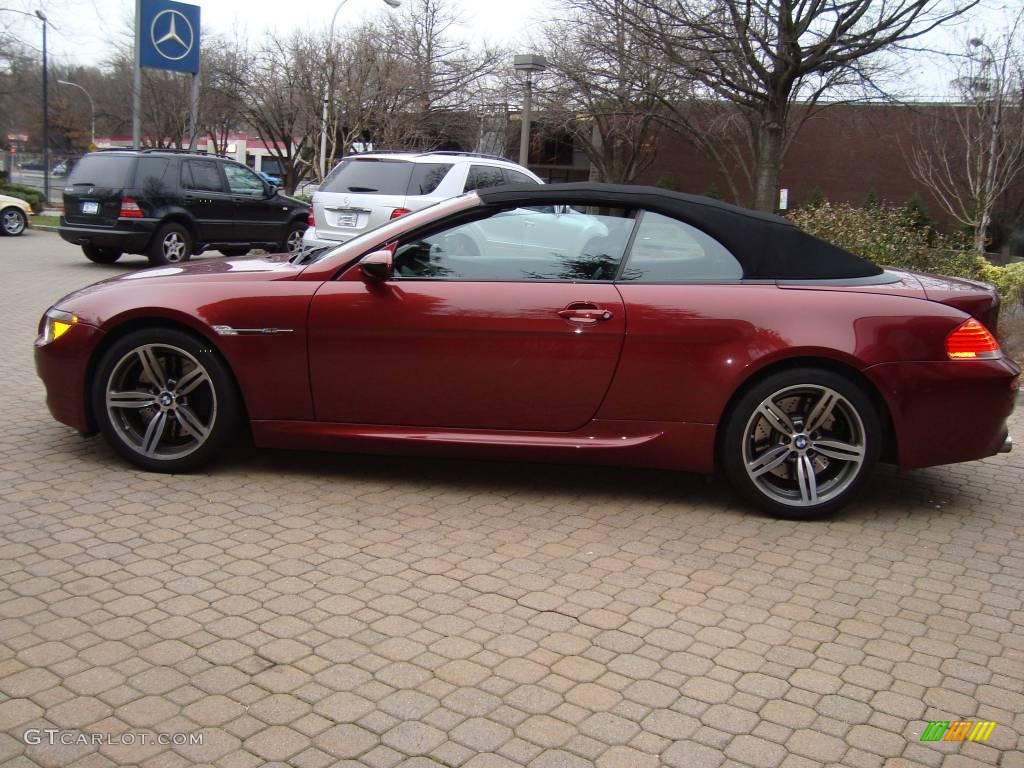 2007 M6 Convertible - Indianapolis Red Metallic / Black photo #3