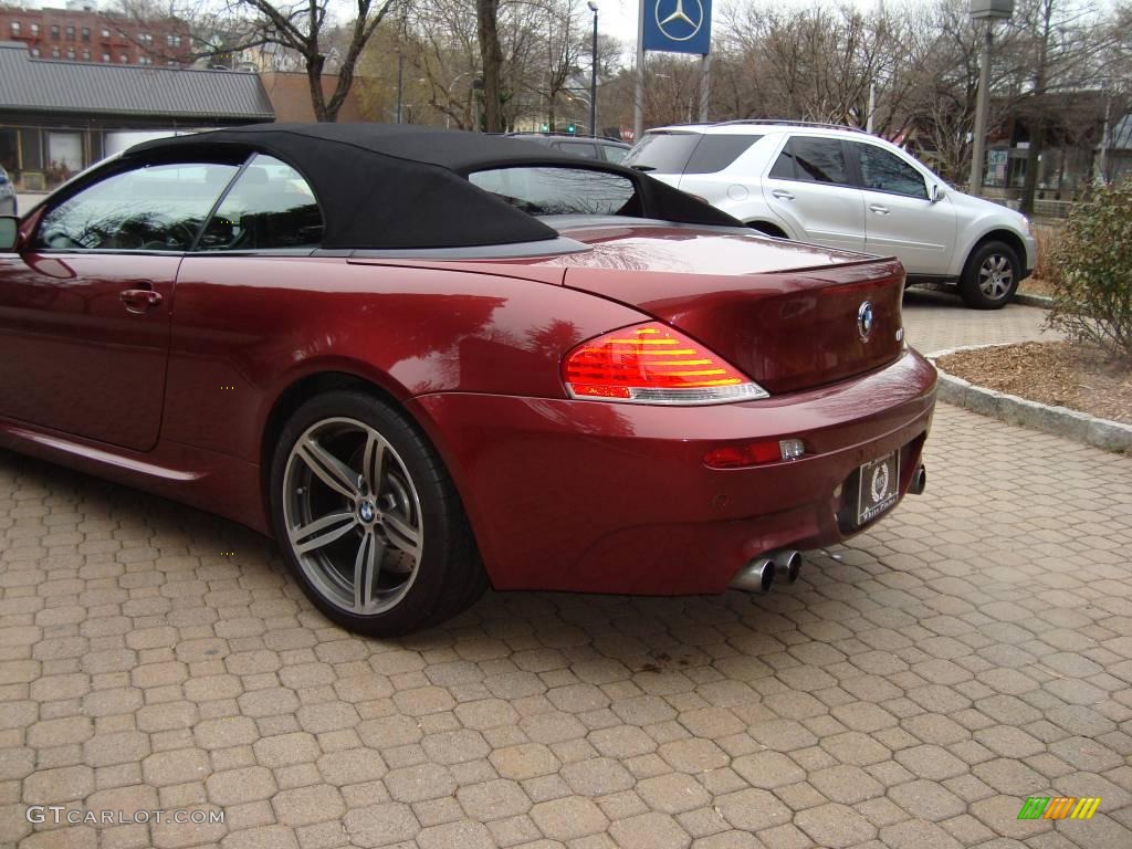 2007 M6 Convertible - Indianapolis Red Metallic / Black photo #4