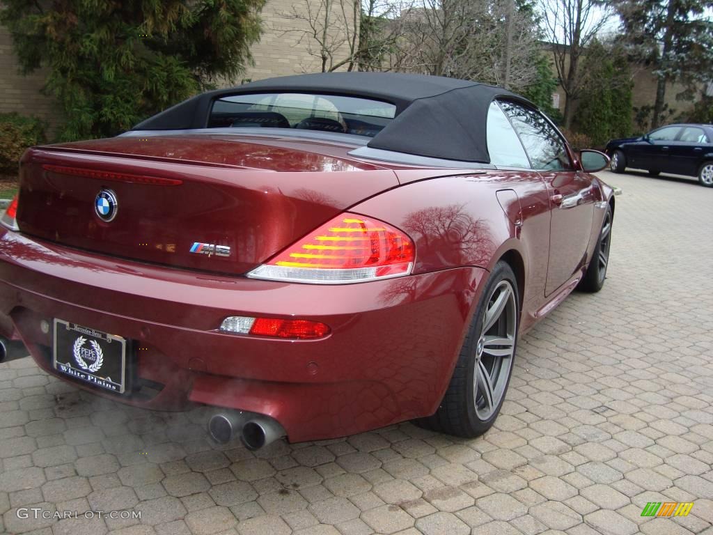 2007 M6 Convertible - Indianapolis Red Metallic / Black photo #5