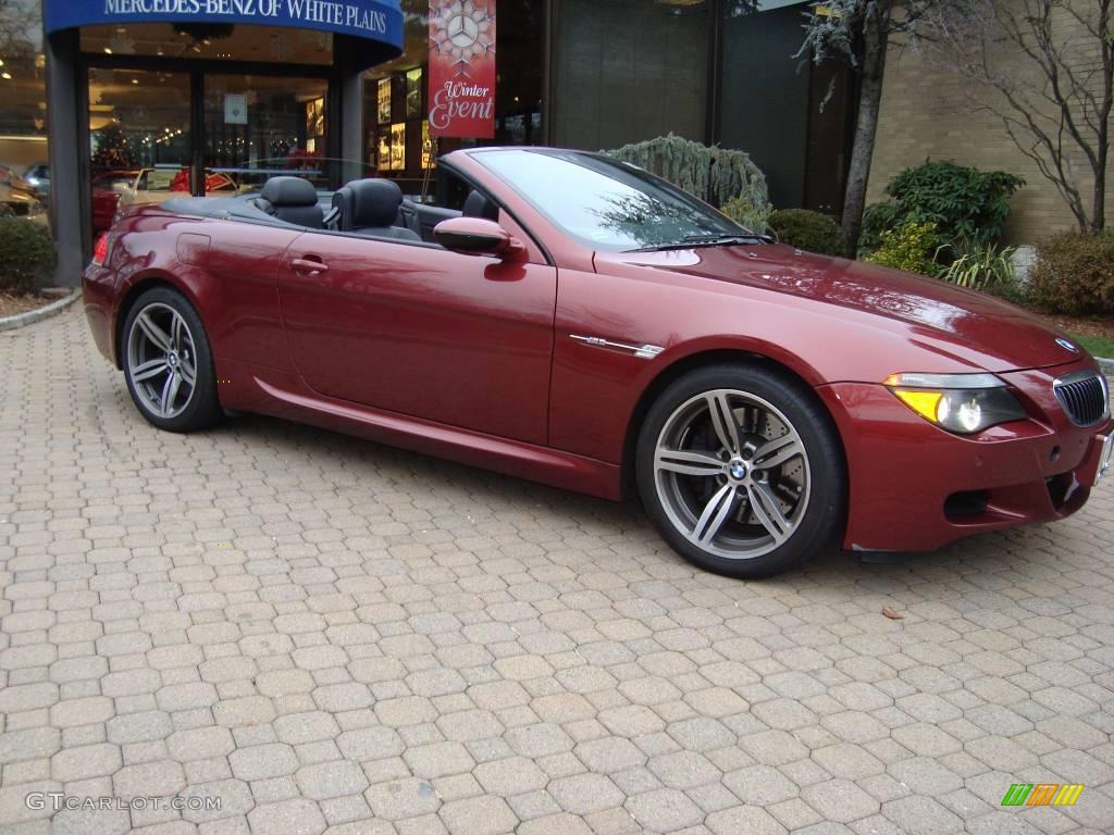2007 M6 Convertible - Indianapolis Red Metallic / Black photo #13