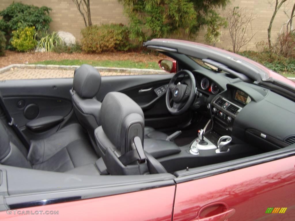 2007 M6 Convertible - Indianapolis Red Metallic / Black photo #14