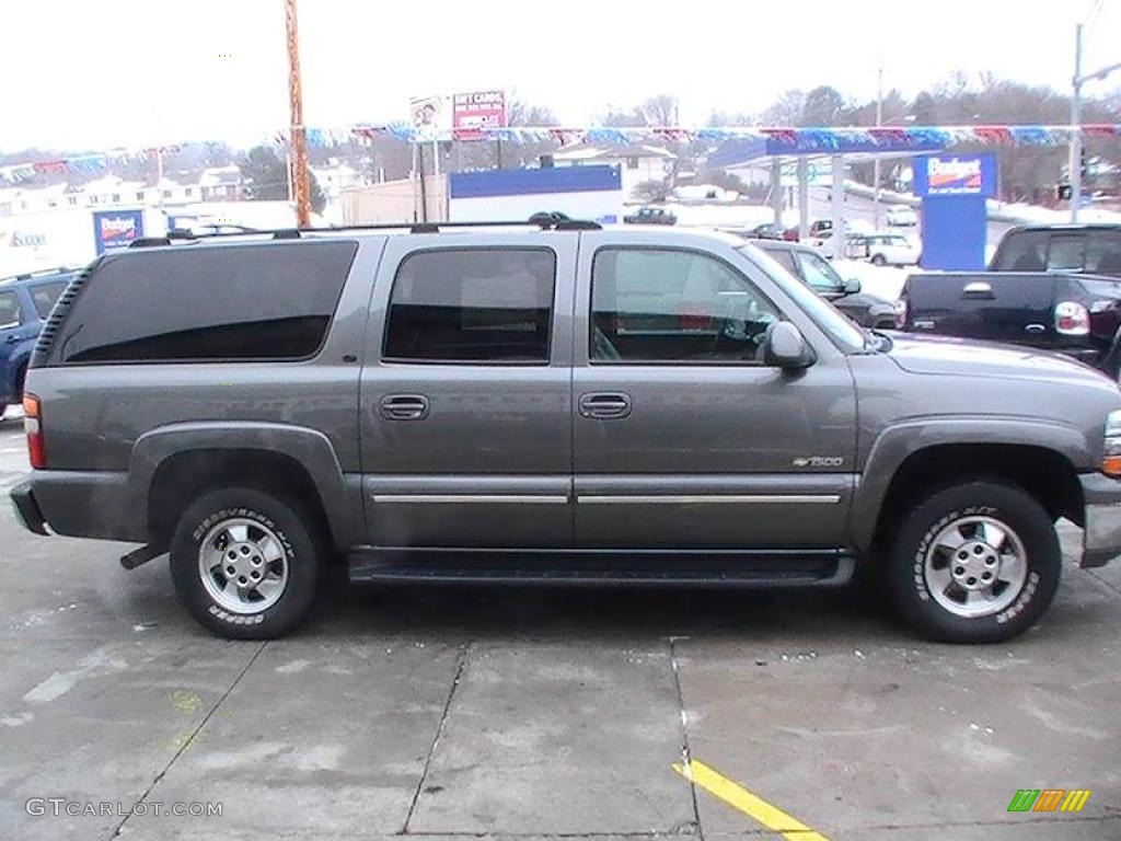 2000 Suburban 1500 LT 4x4 - Medium Charcoal Gray Metallic / Medium Gray photo #3