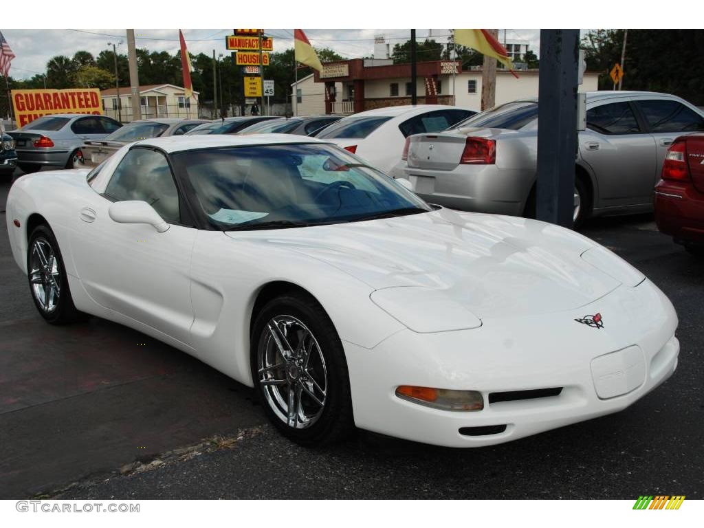 2000 Corvette Coupe - Arctic White / Light Oak photo #13