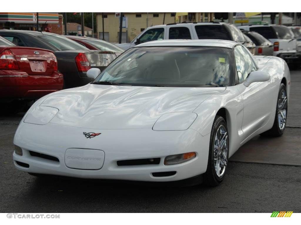 2000 Corvette Coupe - Arctic White / Light Oak photo #14