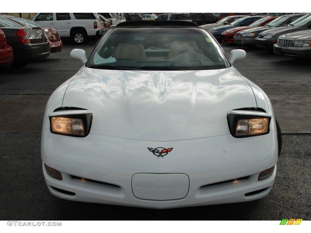2000 Corvette Coupe - Arctic White / Light Oak photo #24