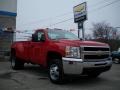 Victory Red - Silverado 3500HD Work Truck Regular Cab 4x4 Dually Photo No. 3