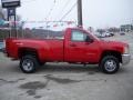 2010 Victory Red Chevrolet Silverado 3500HD Work Truck Regular Cab 4x4 Dually  photo #4