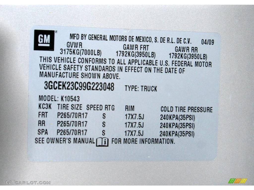 2009 Silverado 1500 LT Crew Cab 4x4 - Silver Birch Metallic / Ebony photo #14