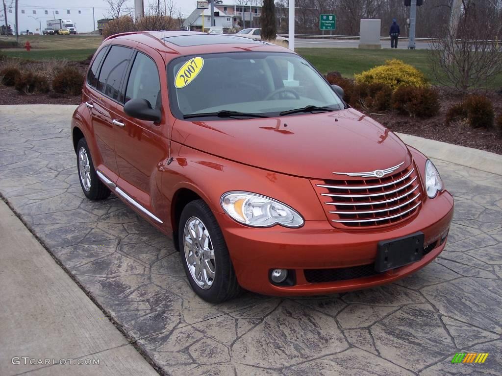 2007 PT Cruiser Limited Edition Turbo - Tangerine Pearl / Pastel Pebble Beige photo #1