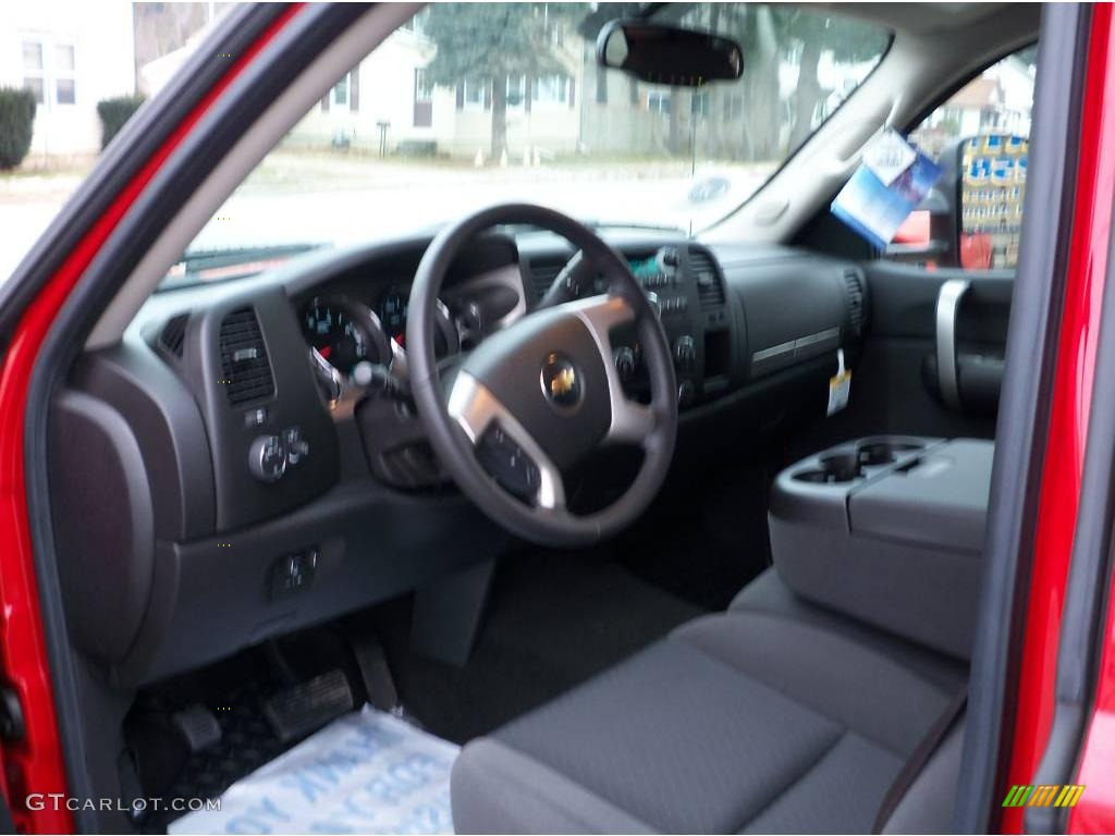 2009 Silverado 2500HD LT Extended Cab 4x4 - Victory Red / Ebony photo #29