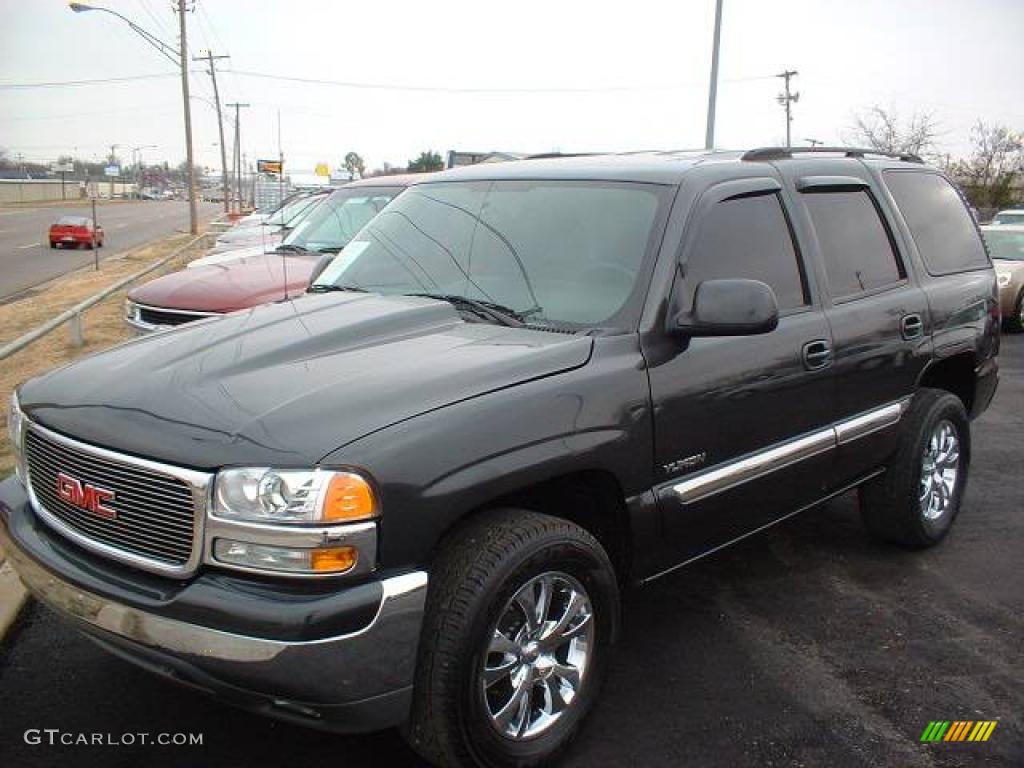 2004 Yukon SLE - Carbon Metallic / Pewter/Dark Pewter photo #1