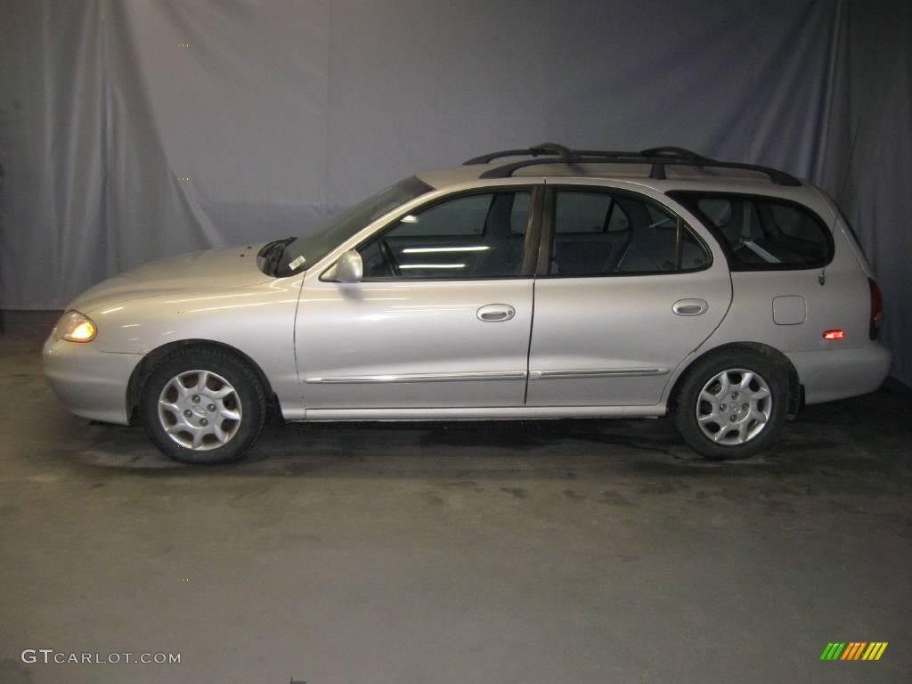 2000 Elantra GLS Wagon - Sandalwood / Gray photo #2
