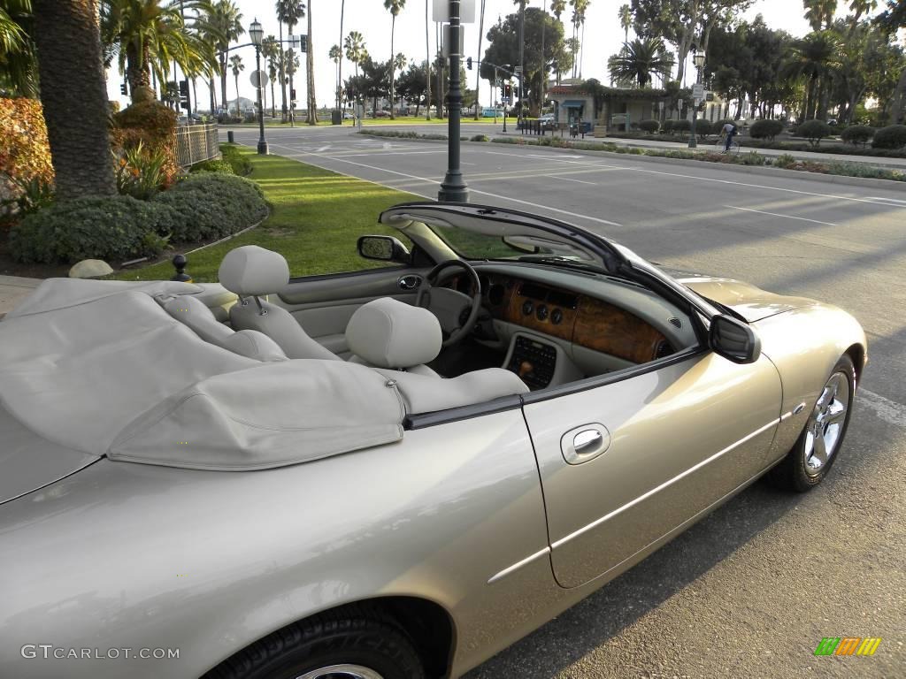 2001 XK XK8 Convertible - Topaz Metallic / Oatmeal photo #15