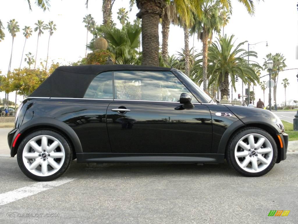 2005 Cooper S Convertible - Jet Black / Space Grey/Panther Black photo #10