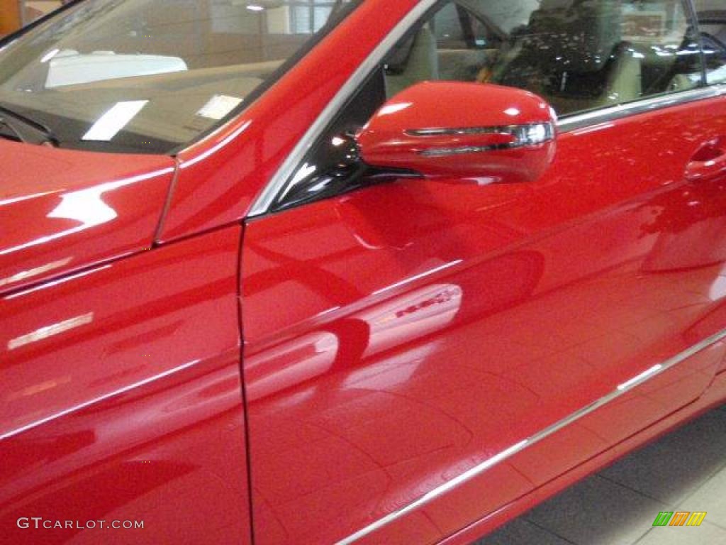 2010 E 350 Coupe - Mars Red / Almond Beige photo #7
