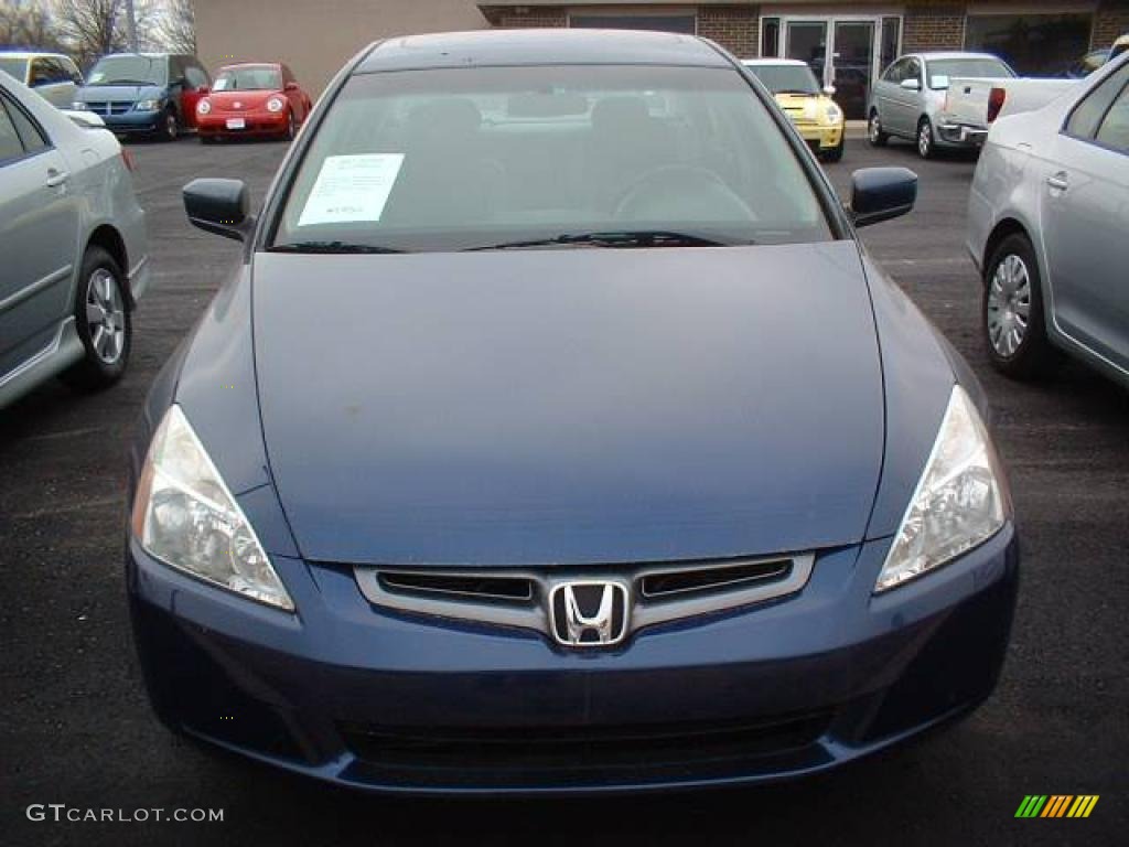 2003 Accord EX V6 Sedan - Eternal Blue Pearl / Gray photo #2