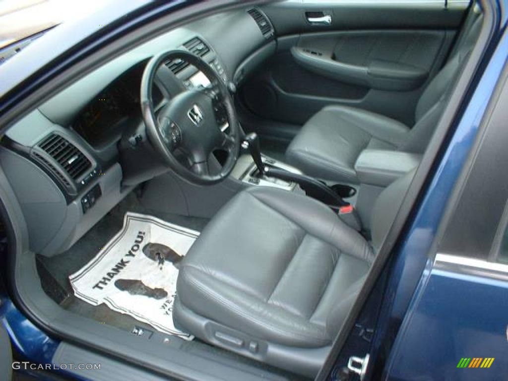 2003 Accord EX V6 Sedan - Eternal Blue Pearl / Gray photo #7