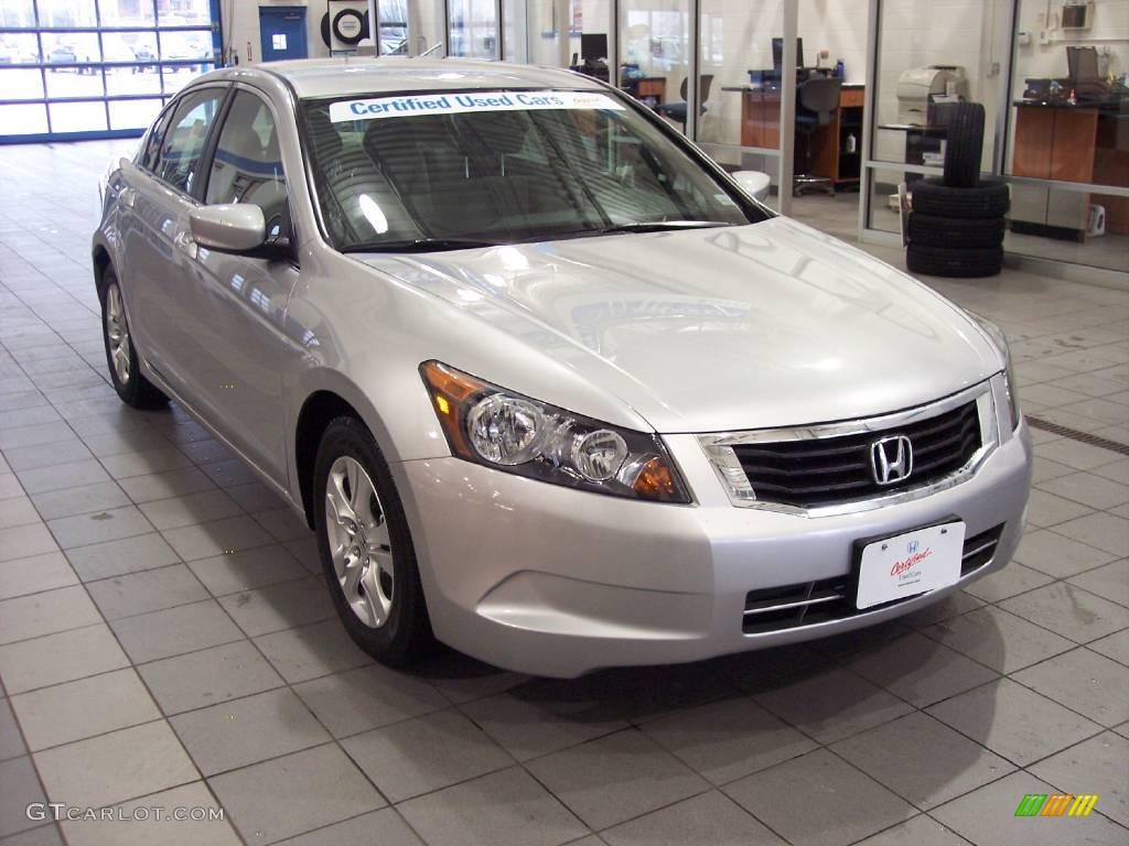 2008 Accord LX-P Sedan - Alabaster Silver Metallic / Gray photo #1