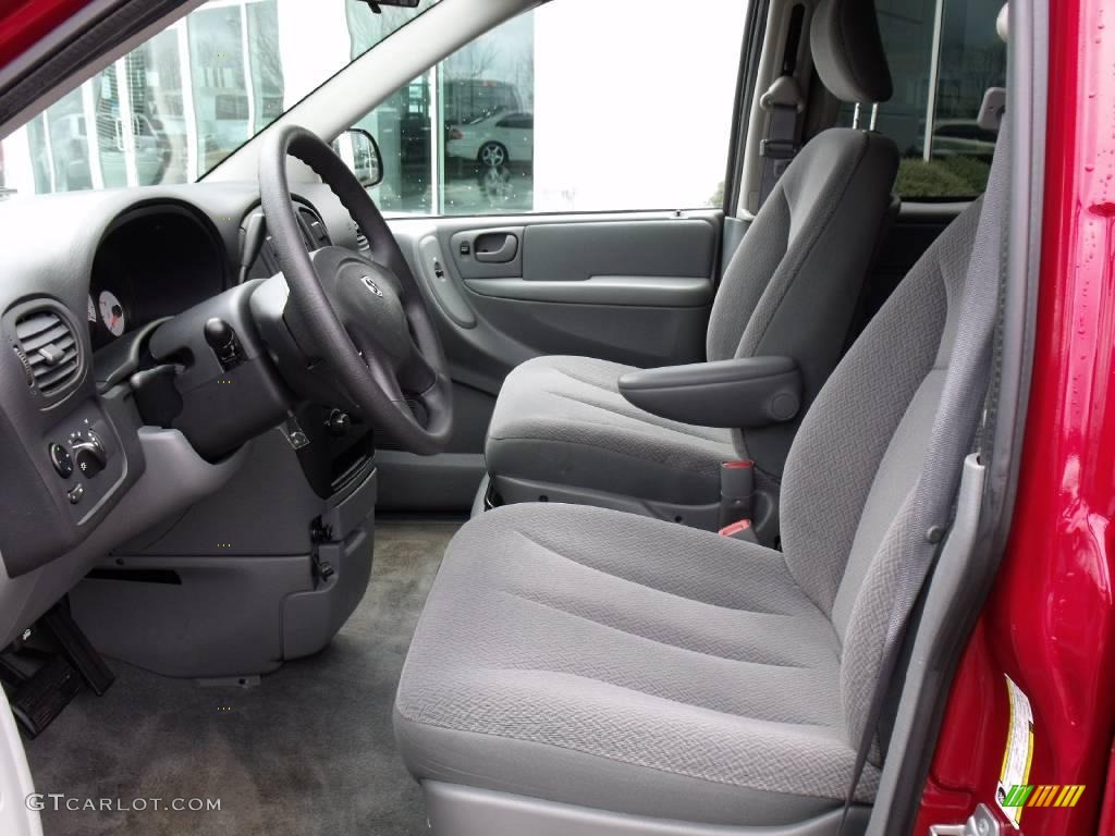 2007 Grand Caravan SE - Inferno Red Crystal Pearl / Medium Slate Gray photo #10