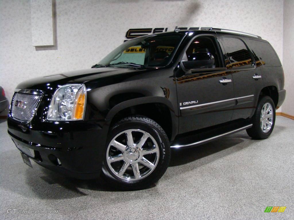 2008 Yukon Denali AWD - Onyx Black / Ebony photo #1