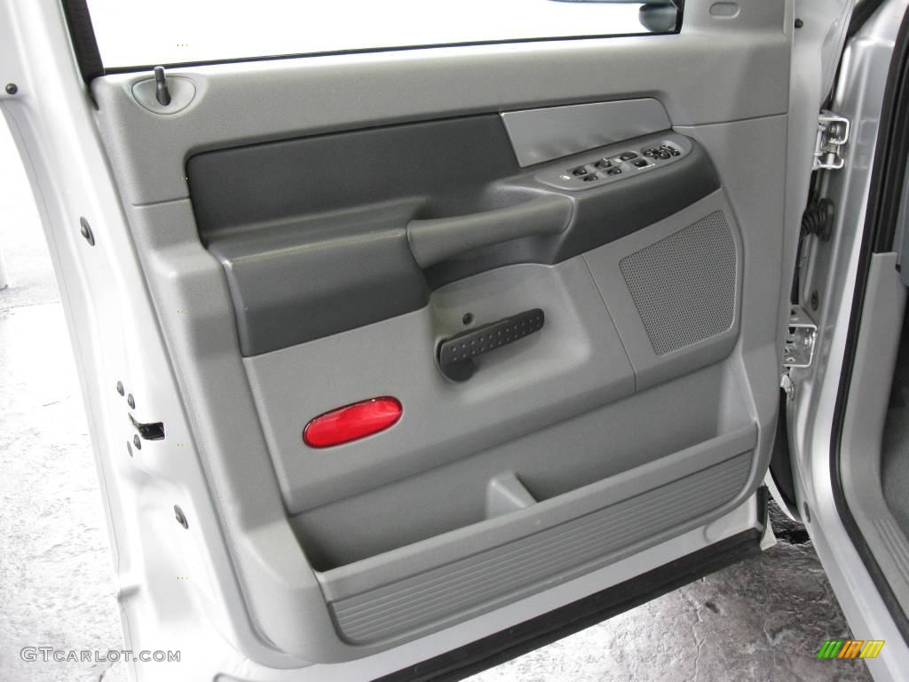 2007 Ram 1500 SLT Quad Cab - Bright Silver Metallic / Medium Slate Gray photo #15