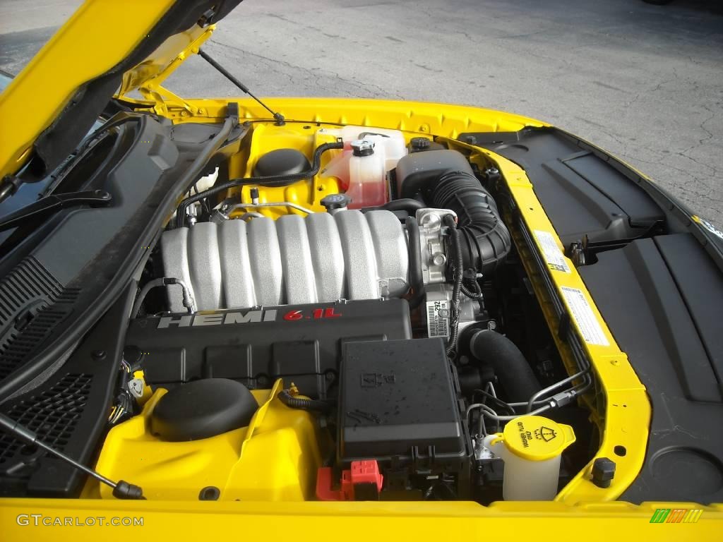 2010 Challenger SRT8 - Detonator Yellow / Dark Slate Gray photo #40