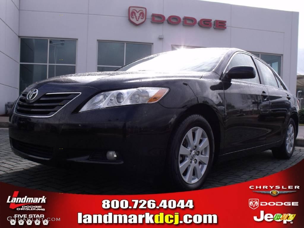 2007 Camry XLE V6 - Black / Bisque photo #1