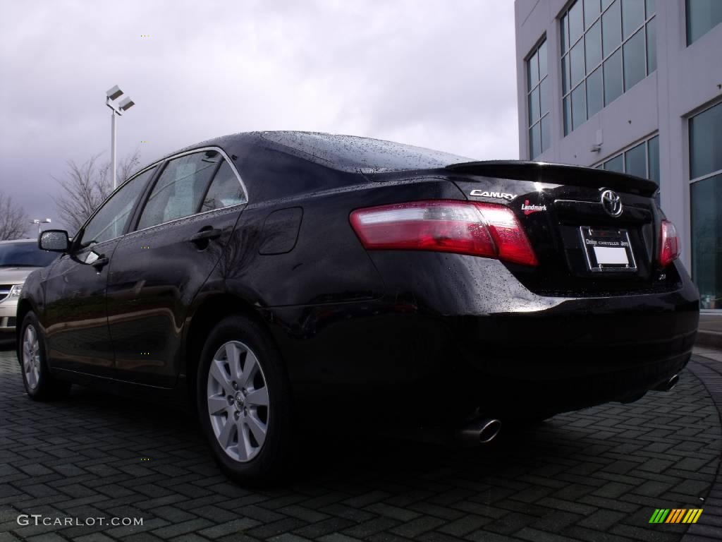 2007 Camry XLE V6 - Black / Bisque photo #3