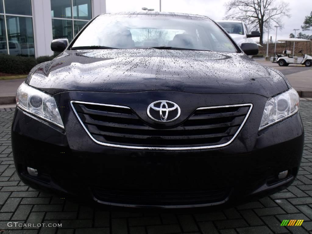 2007 Camry XLE V6 - Black / Bisque photo #8