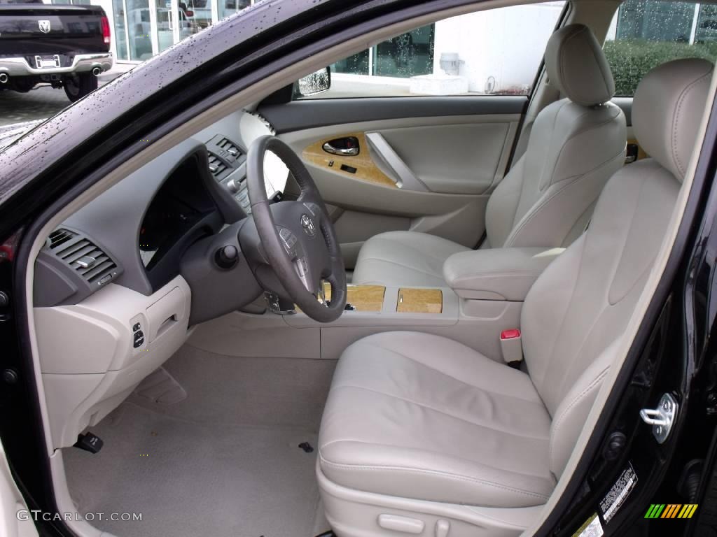 2007 Camry XLE V6 - Black / Bisque photo #10