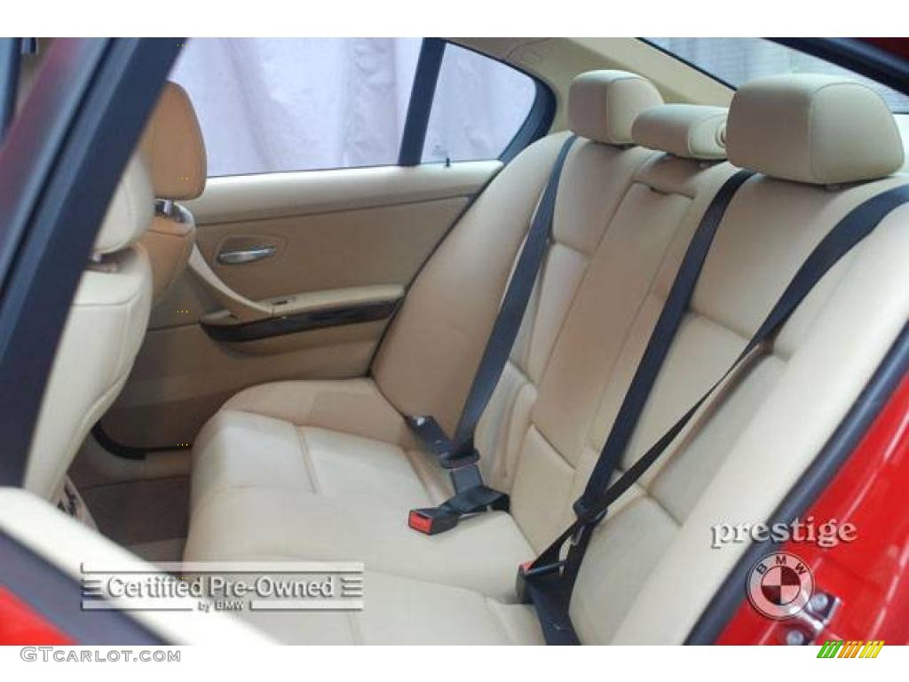 2006 3 Series 325i Sedan - Electric Red / Beige photo #15