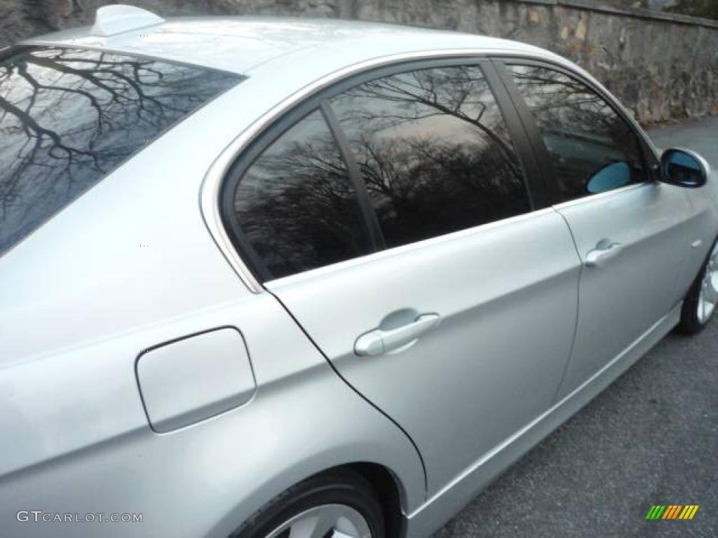2007 3 Series 335i Sedan - Titanium Silver Metallic / Black photo #16