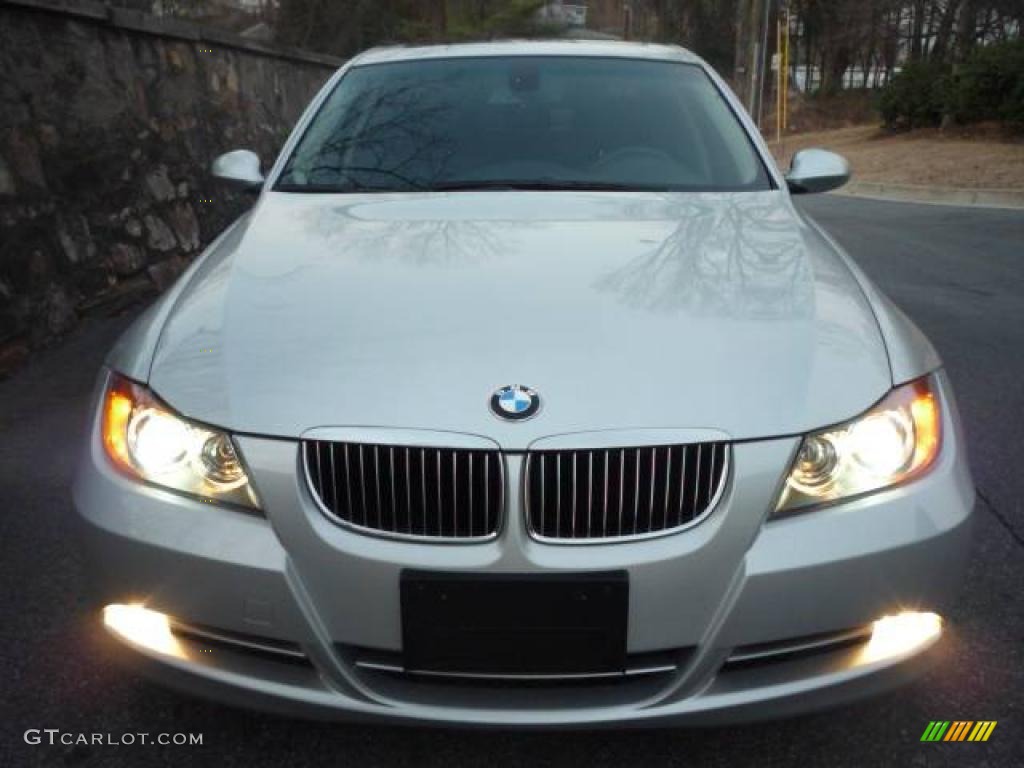 2007 3 Series 335i Sedan - Titanium Silver Metallic / Black photo #18