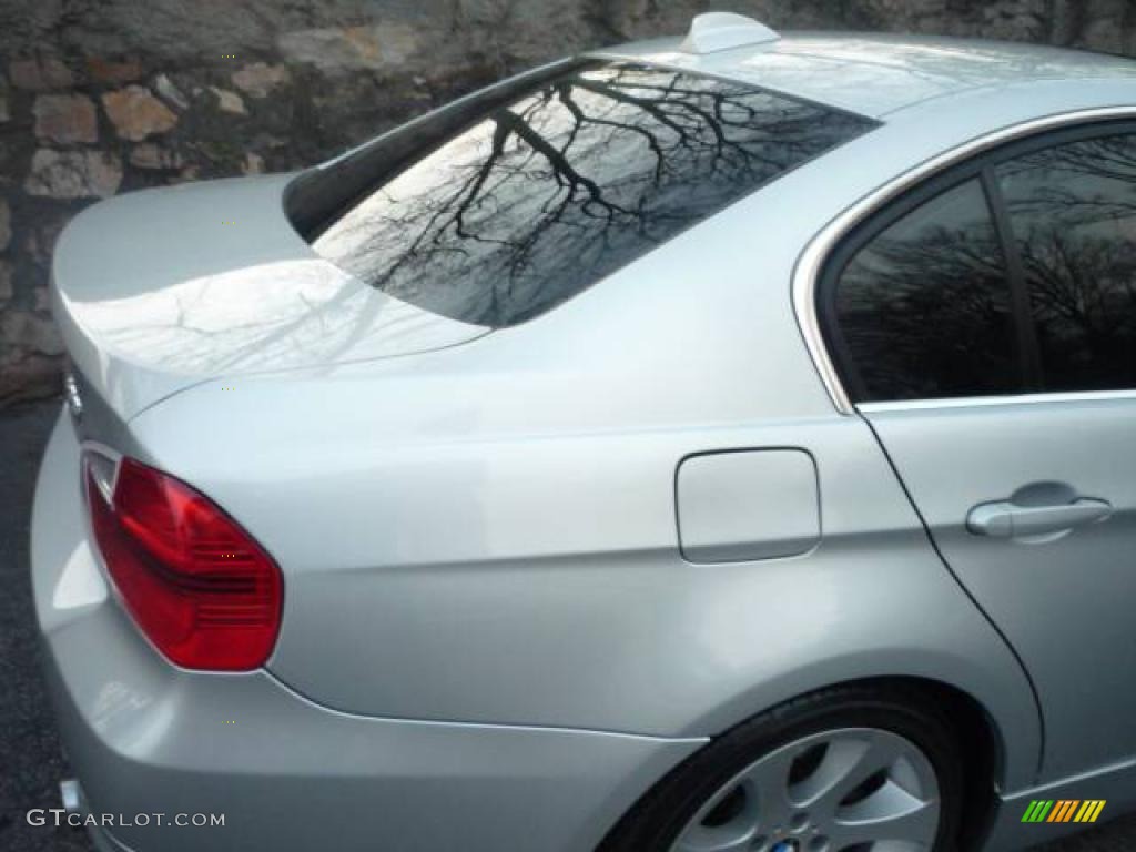 2007 3 Series 335i Sedan - Titanium Silver Metallic / Black photo #19