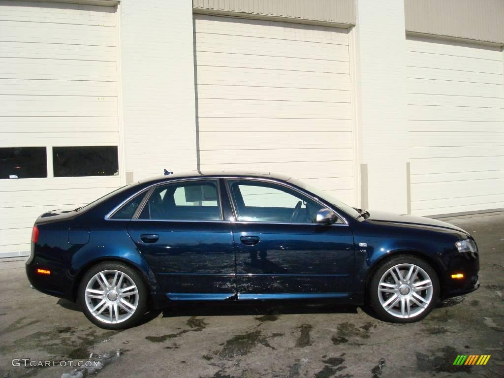 2007 S4 4.2 quattro Sedan - Deep Sea Blue Pearl Effect / Ebony photo #8